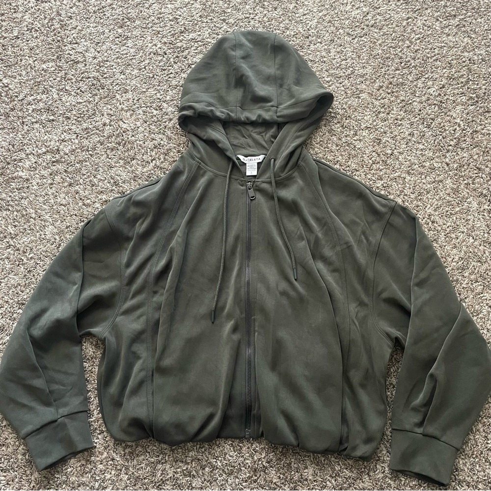 Athleta Olive Seasoft Full-Zip